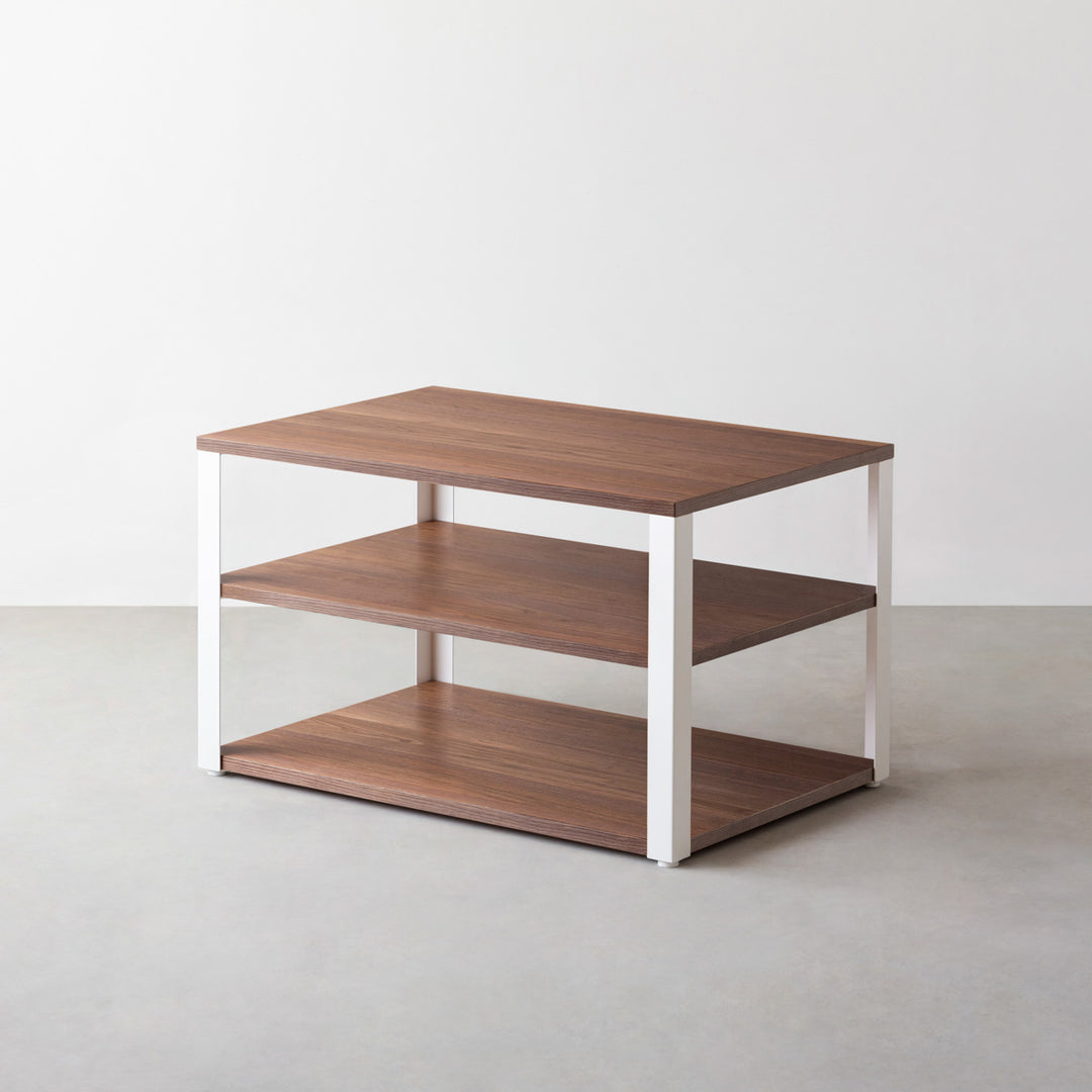 THE STORAGE SHELF 3段 / ウォルナット × White Steel – KANADEMONO