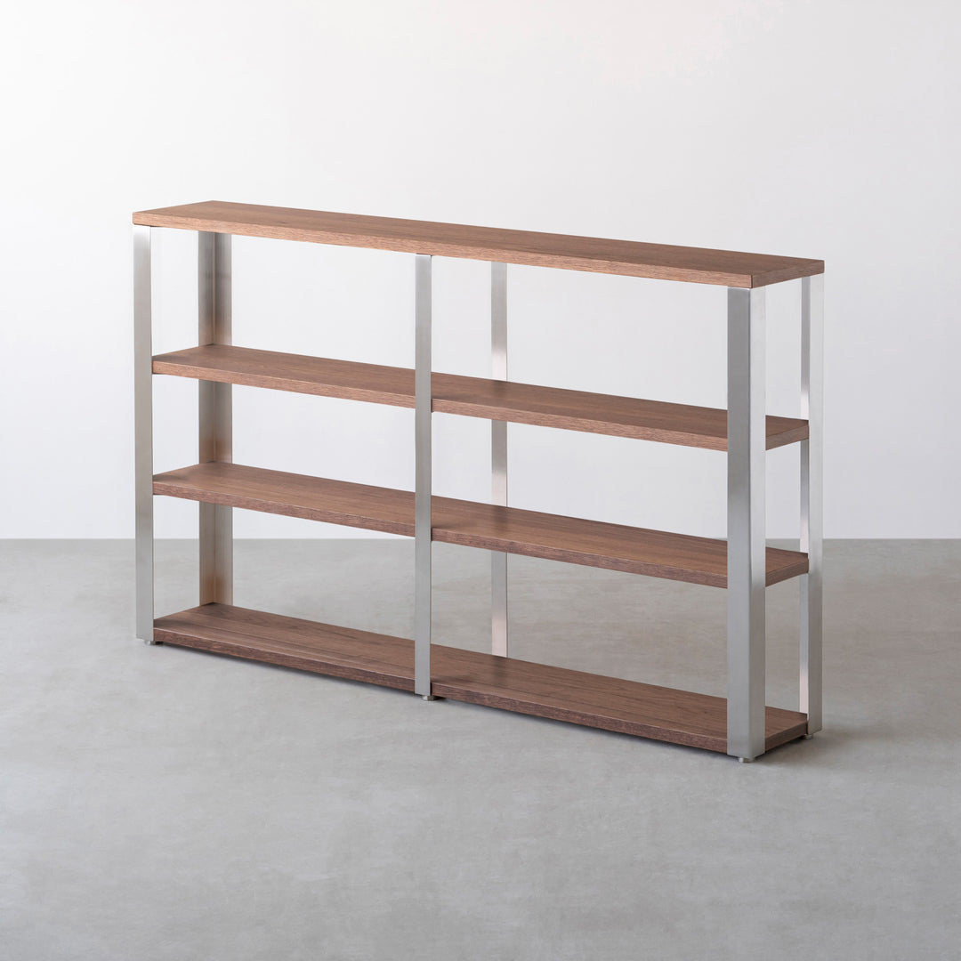 THE STORAGE SHELF 4段 / ウォルナット × Stainless – KANADEMONO