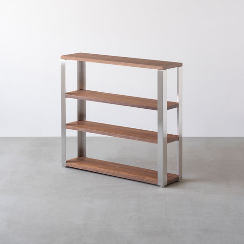 THE STORAGE SHELF 4段 / ウォルナット × Stainless – KANADEMONO