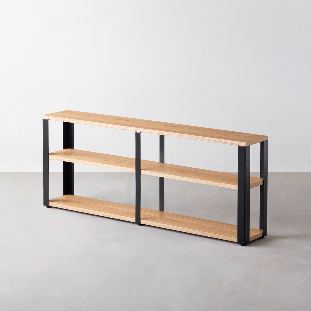 KANADEMONO THE STORAGE SHELF 3段 THE STORAGE SHELF 3段 / ホワイトオーク × Black Steel – KANADEMONO