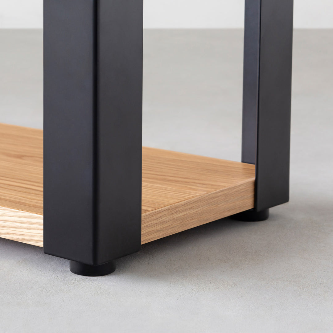 THE STORAGE SHELF 3段 / ホワイトオーク × Black Steel – KANADEMONO
