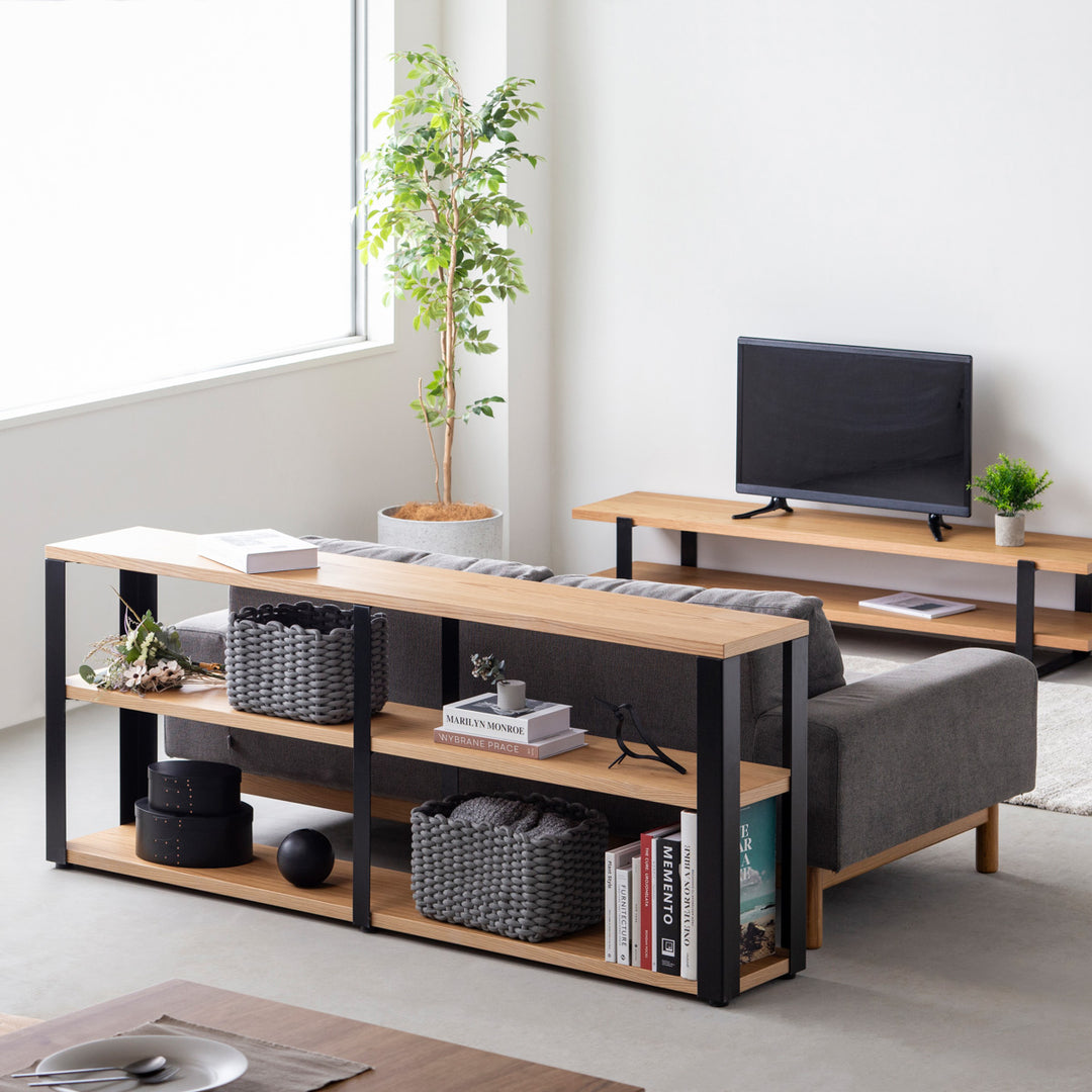 Kanademono THE STORAGE SHELF ホワイトオーク THE STORAGE SHELF 2段 / ホワイトオーク × White Steel