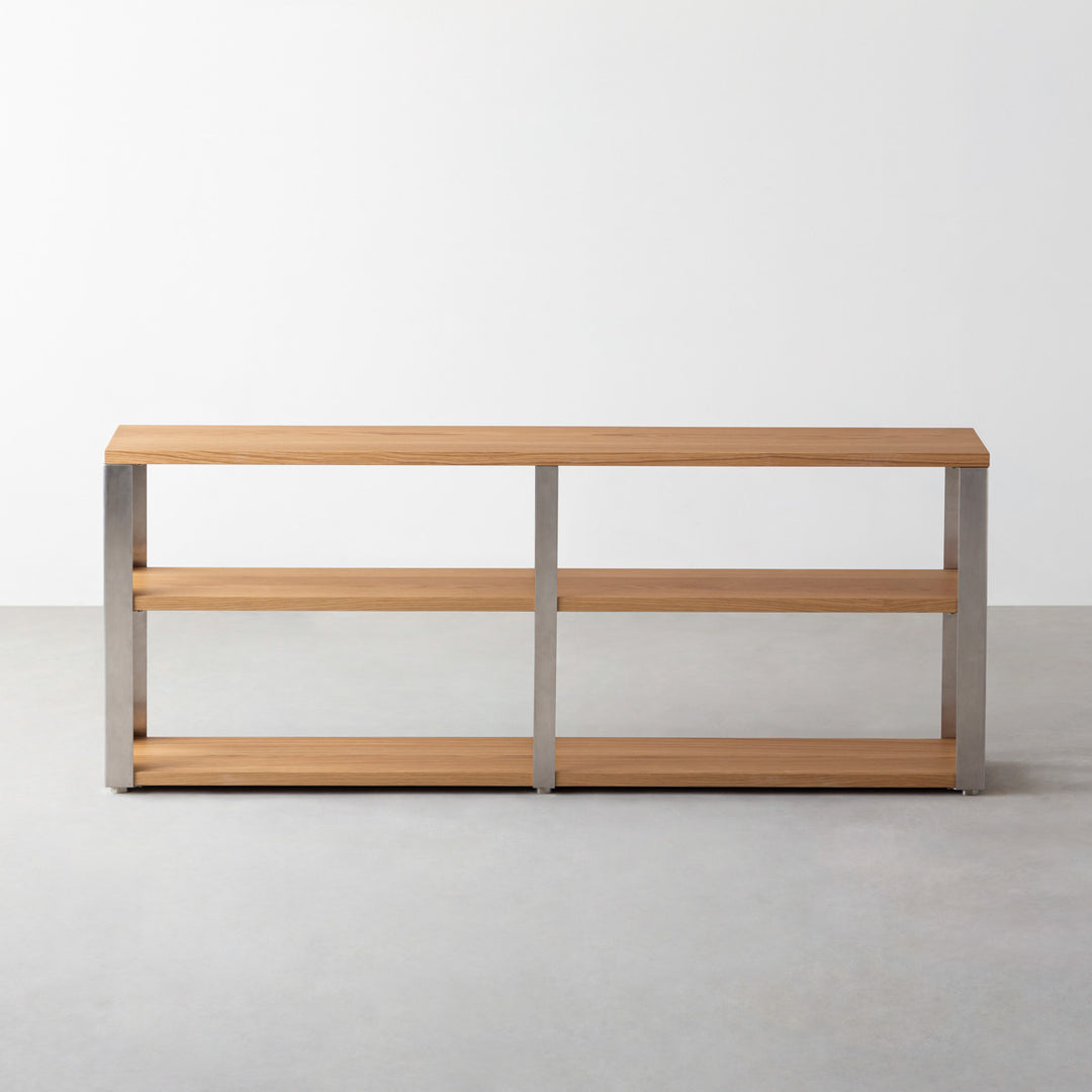 THE STORAGE SHELF 3段 / ホワイトオーク × Stainless – KANADEMONO