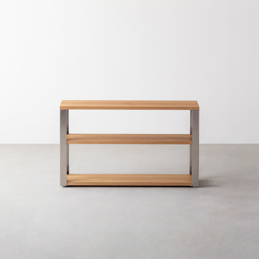 Kanademono THE STORAGE SHELF ホワイトオーク THE STORAGE SHELF 3段 / ホワイトオーク × Stainless – KANADEMONO