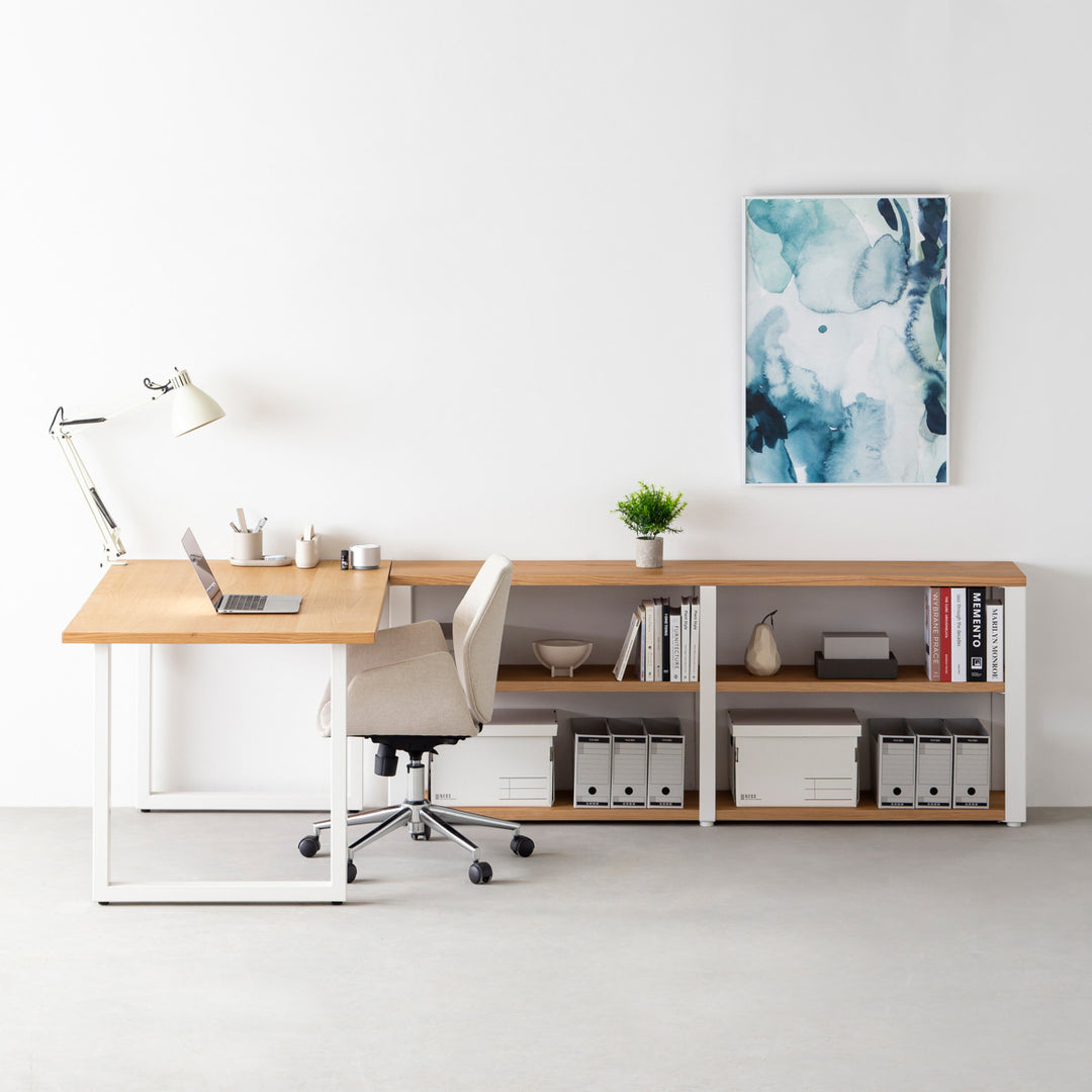 Kanademono THE STORAGE SHELF ホワイトオーク THE STORAGE SHELF 2段 / ホワイトオーク × White Steel