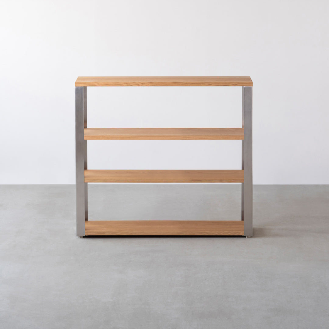 THE STORAGE SHELF 4段 / ホワイトオーク × Stainless – KANADEMONO