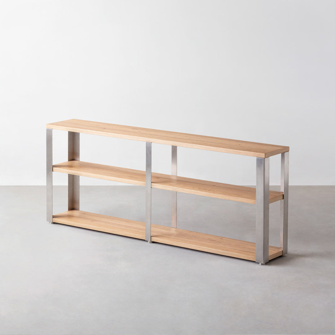 THE STORAGE SHELF 3段 / くるみ × Stainless – KANADEMONO