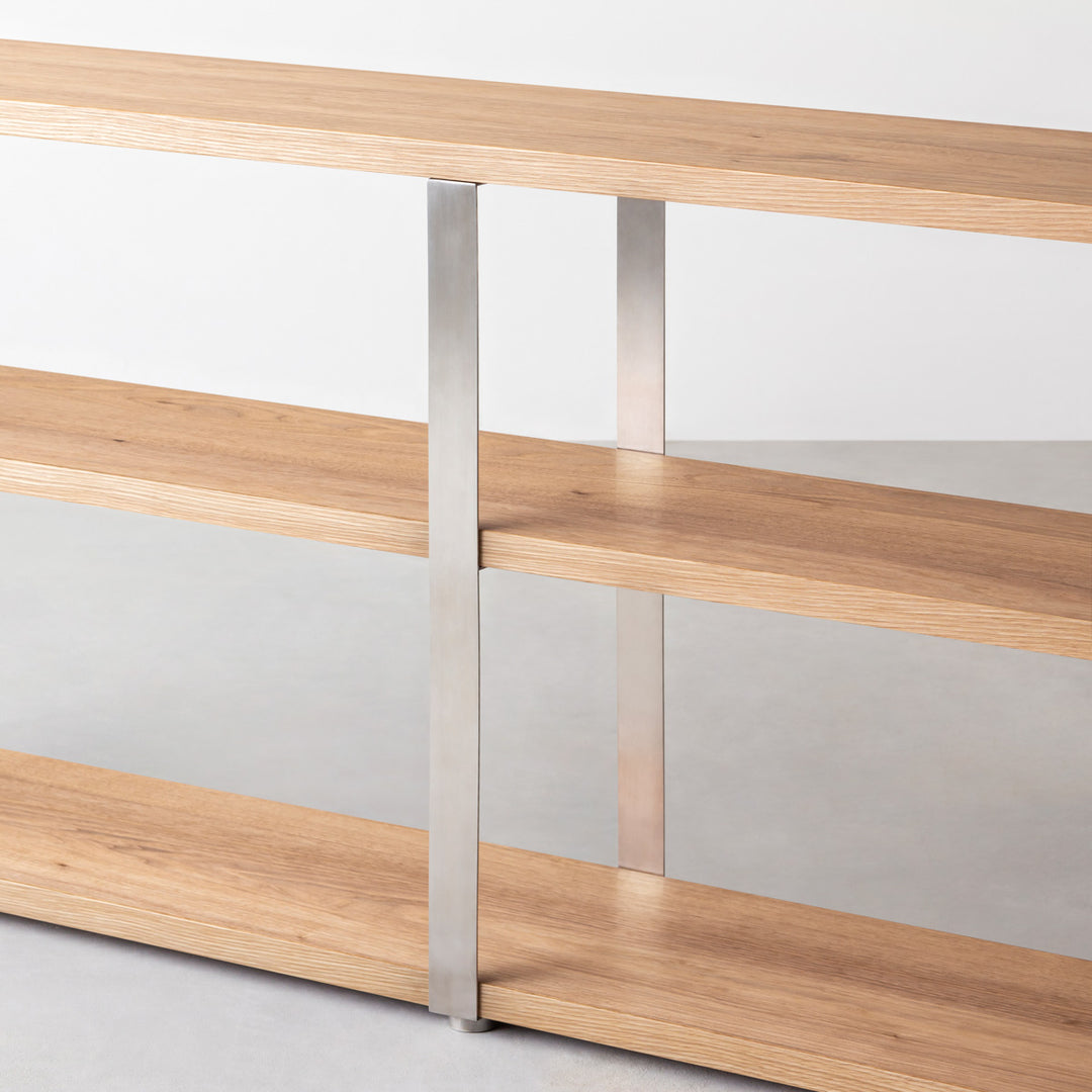 THE STORAGE SHELF 3段 / くるみ × Stainless – KANADEMONO