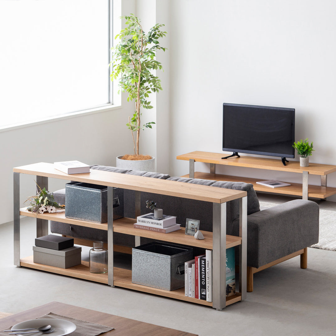 KANADEMONO THE STORAGE SHELF 3段 THE STORAGE SHELF 3段 / くるみ × Stainless – KANADEMONO