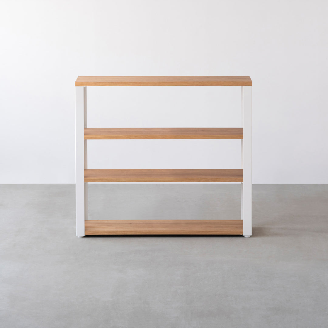 THE STORAGE SHELF 4段 / くるみ × White Steel – KANADEMONO