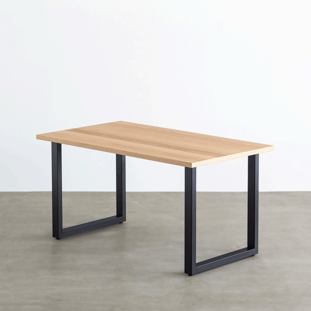 THE TABLE / ホワイトオーク × Black Steel