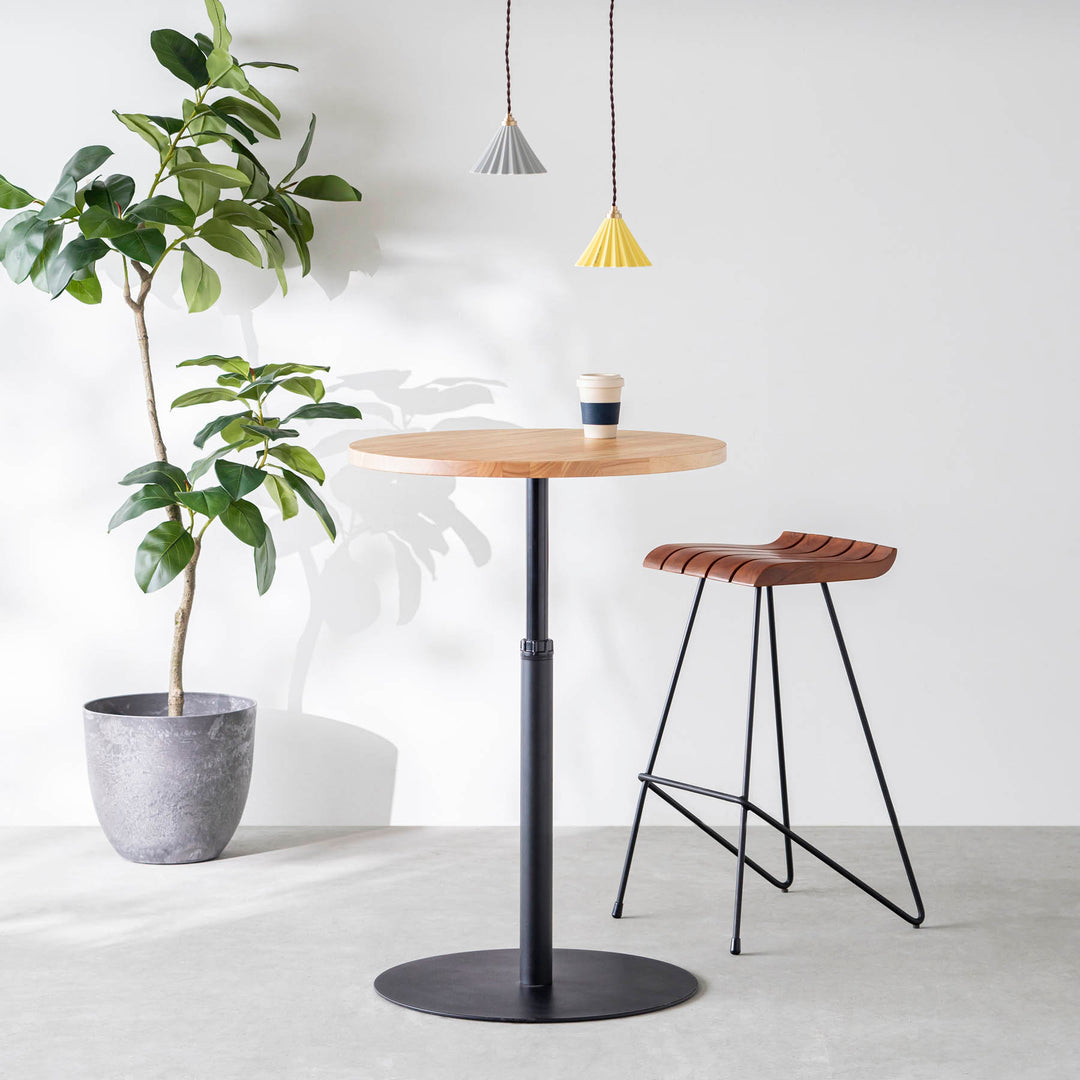 【新品未使用】kanademono 天然木 ハイスツール チェア STL-K05-NA_231121_01_1f6124f6-