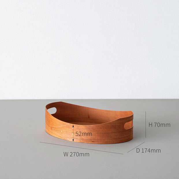 シェーカーオーバルトレイ（サイズ画像）