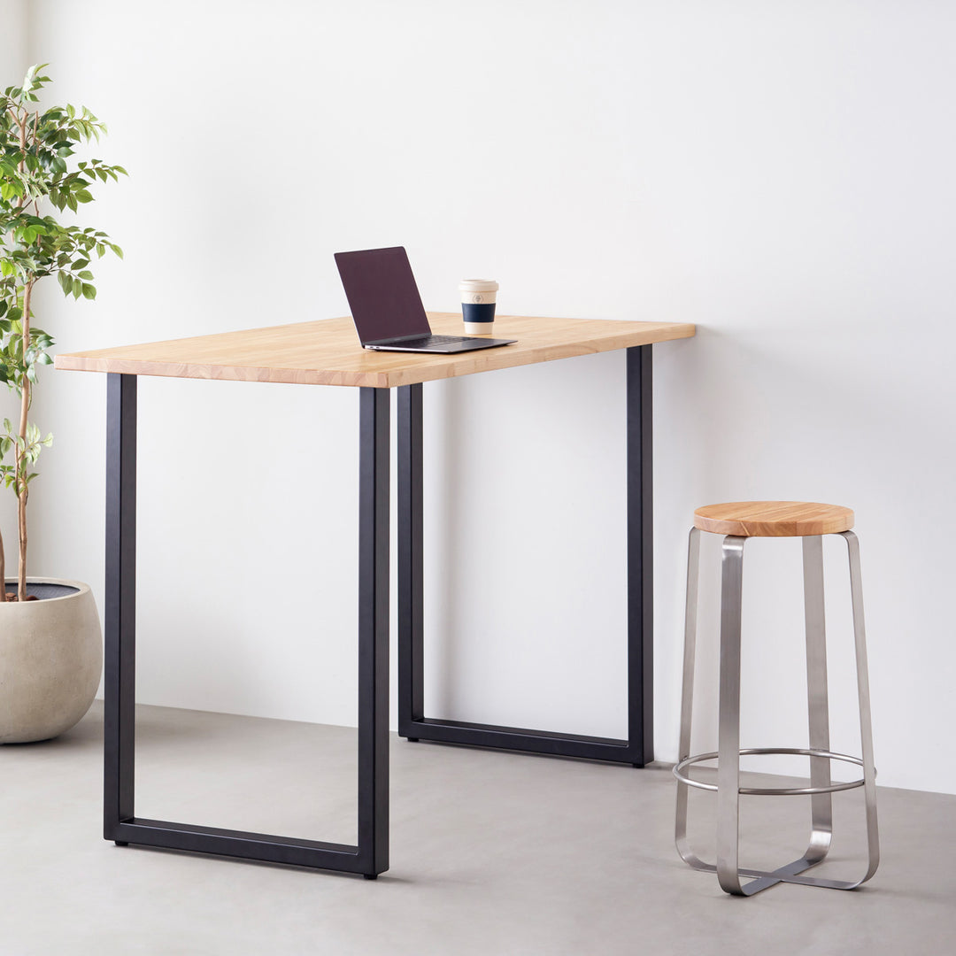 kanademono THE STOOL ラバーウッドナチュラル × ステンレス THE STOOL