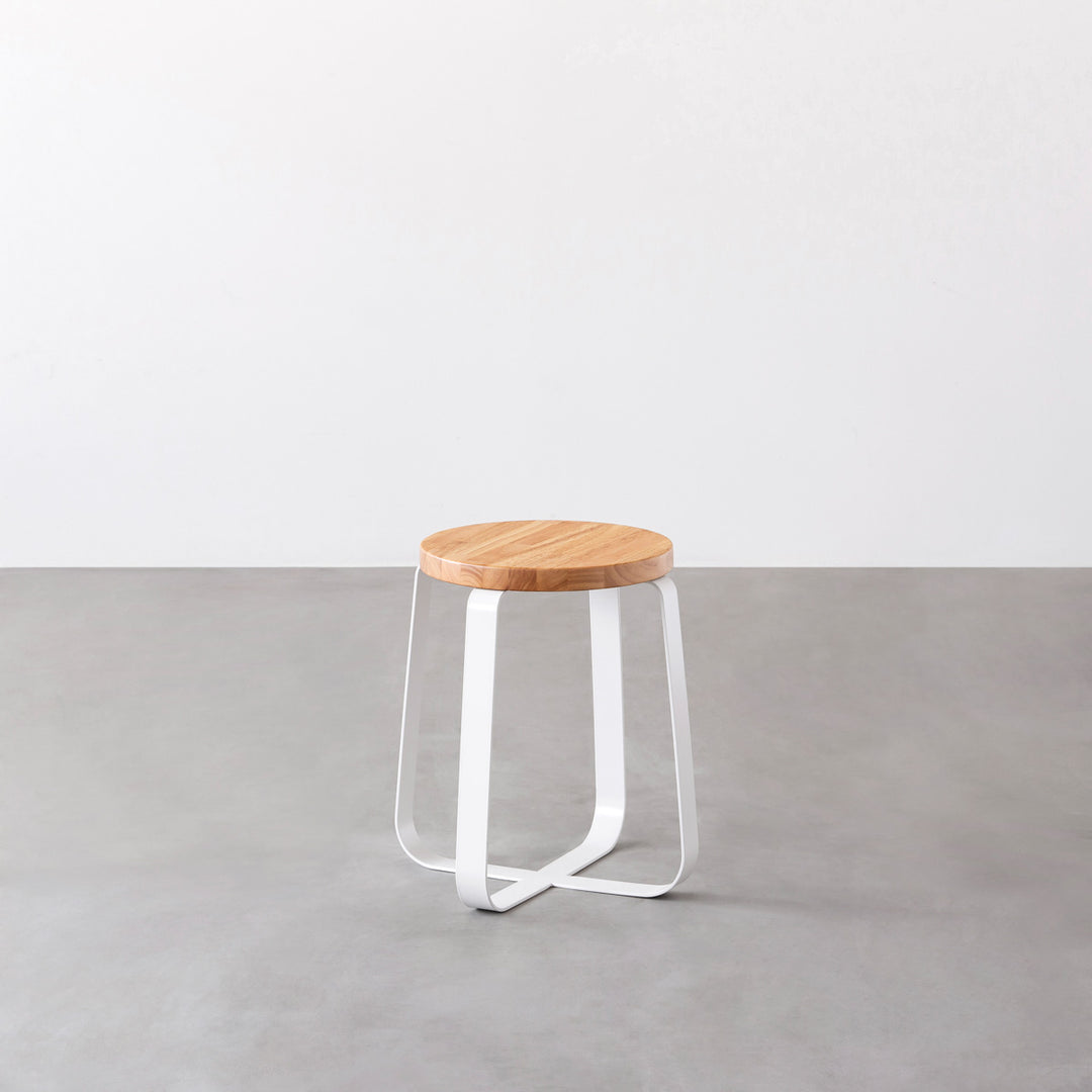 KANADEMONO ソリッドスツール　ラバーウッド材 - ナチュラル Eco - Simple ソリッドスツール ラバーウッド材 – KANADEMONO