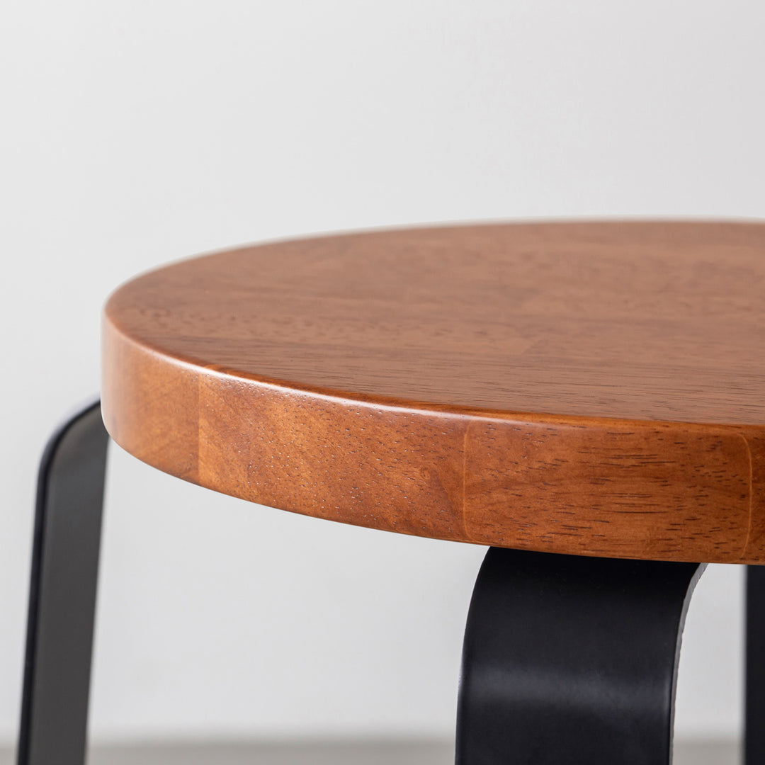 THE STOOL / ラバーウッド ブラウン × Black Steel High – KANADEMONO