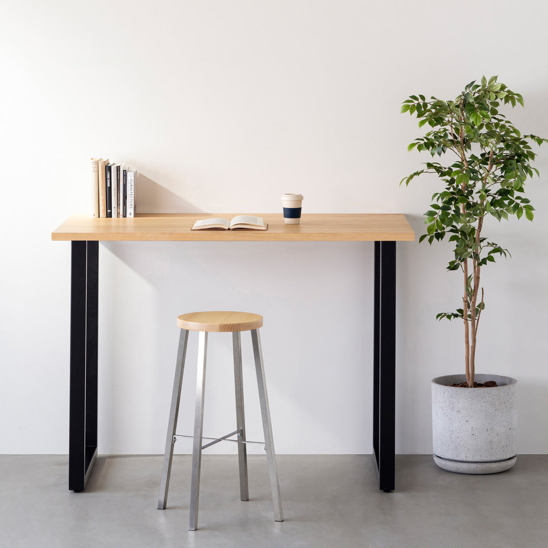 KANADEMONO THE STOOL 無垢ホワイトアッシュ THE STOOL / 無垢 ホワイトアッシュ × Stainless High – KANADEMONO