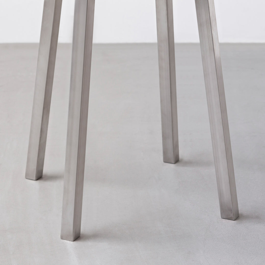 THE STOOL / 無垢 ホワイトアッシュ × Stainless Standard – KANADEMONO