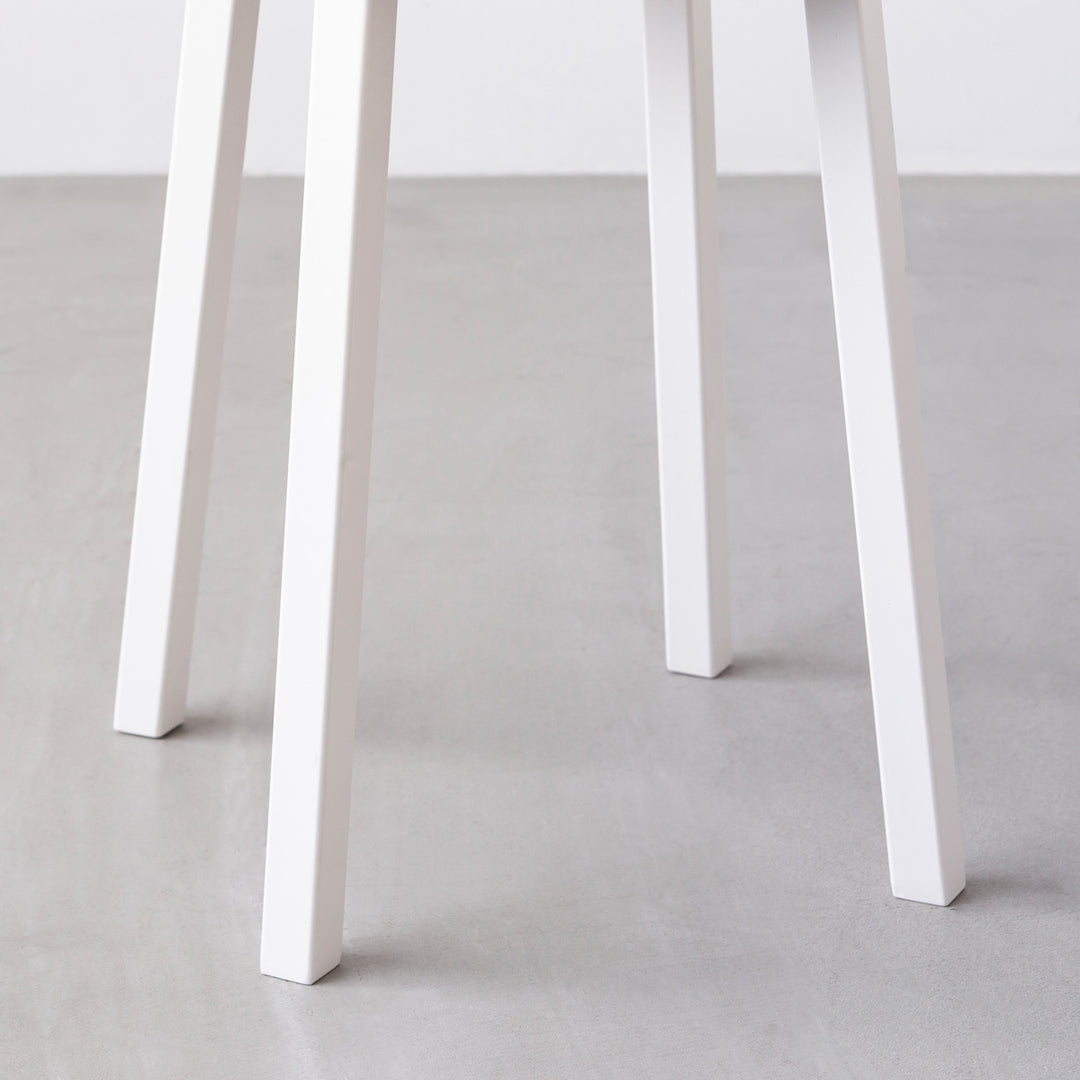 THE STOOL / 無垢 ホワイトアッシュ × White Steel Standard – KANADEMONO