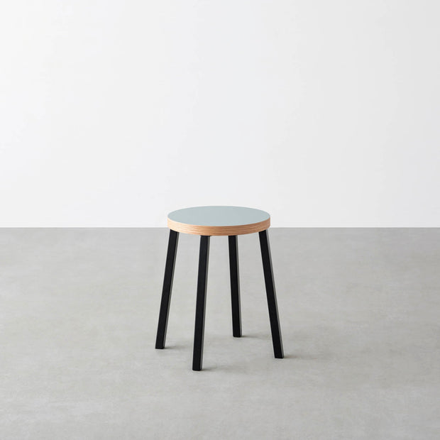 THE STOOL / リノリウム 全32色 × Black Steel　Standard