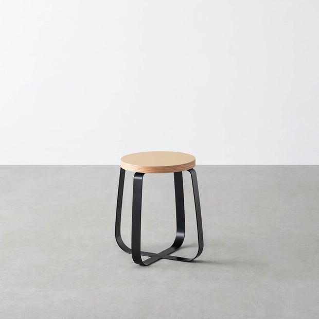 THE STOOL / リノリウム 全32色 × Black Steel　Standard