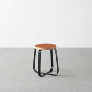 THE STOOL / リノリウム 全32色 × Black Steel　Standard