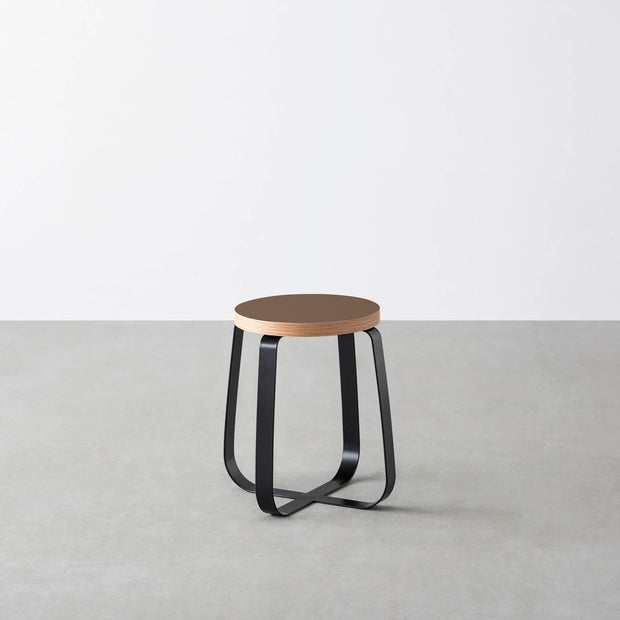 THE STOOL / リノリウム 全32色 × Black Steel　Standard