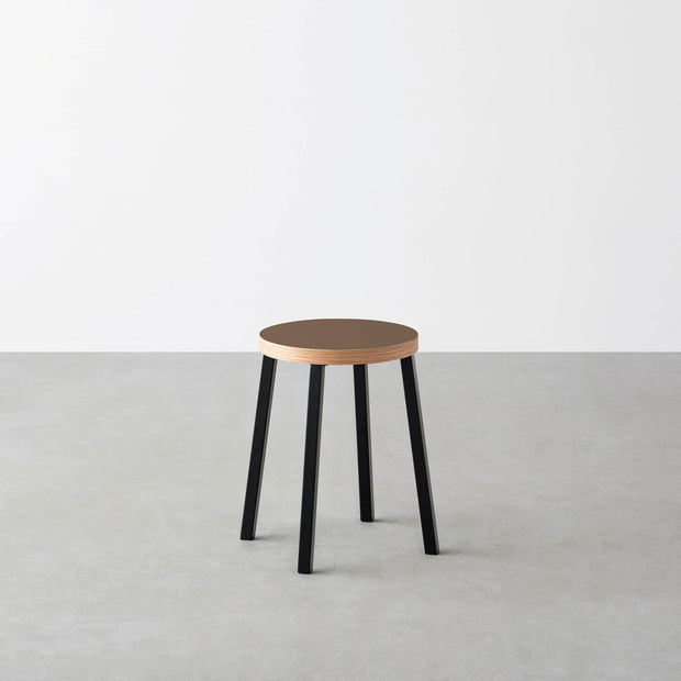 THE STOOL / リノリウム 全32色 × Black Steel　Standard