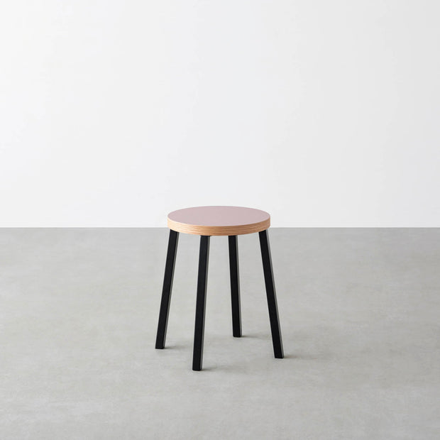 THE STOOL / リノリウム 全32色 × Black Steel　Standard