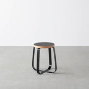 THE STOOL / リノリウム 全32色 × Black Steel　Standard