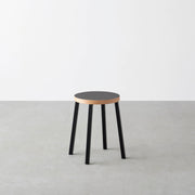 THE STOOL / リノリウム 全32色 × Black Steel　Standard