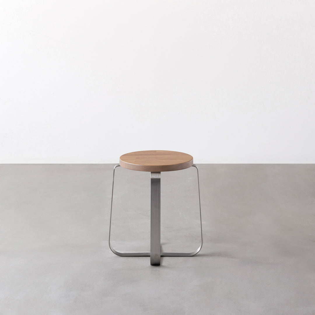 THE STOOL / ラバーウッド アッシュグレー × Stainless Standard