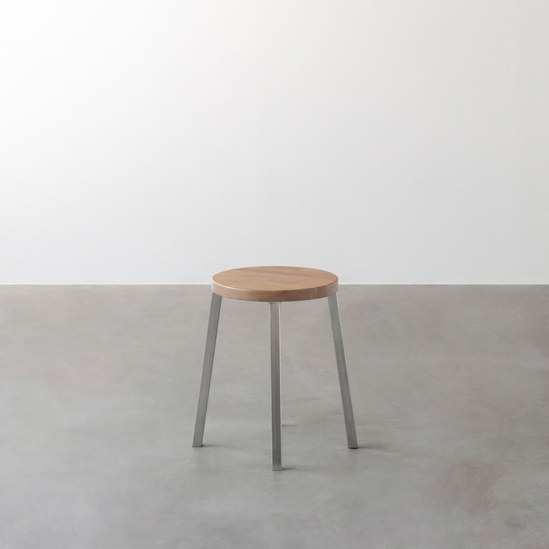 THE STOOL / ラバーウッド アッシュグレー × Stainless Standard