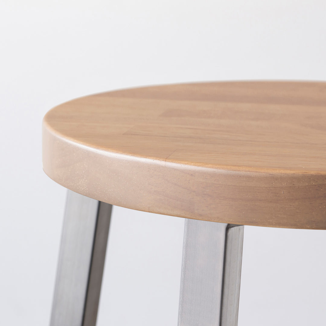 THE STOOL / ラバーウッド アッシュグレー × Stainless Standard