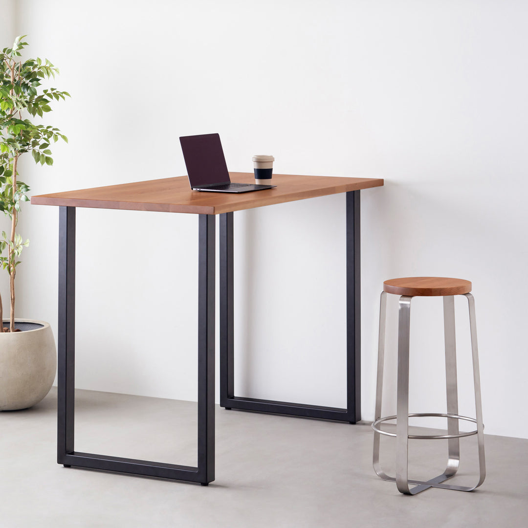 kanademono ブラック スツール (1脚) THE STOOL / 無垢 ブラックチェリー × Stainless High – KANADEMONO