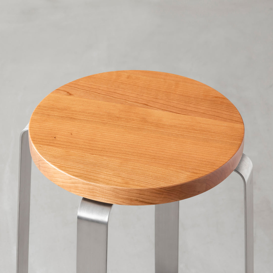 THE STOOL / 無垢 ブラックチェリー × Stainless High – KANADEMONO