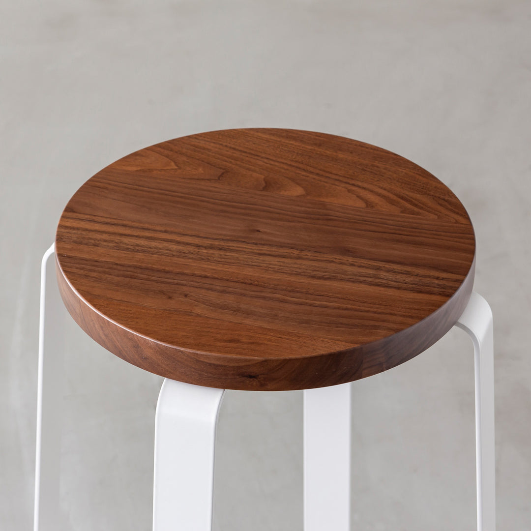 無垢ウォルナットスツール WOOD STOOL / ウォールナット無垢材の美しい木目のスツール