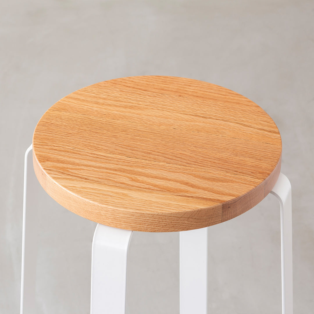 THE STOOL / 無垢 レッドオーク × White Steel Standard – KANADEMONO