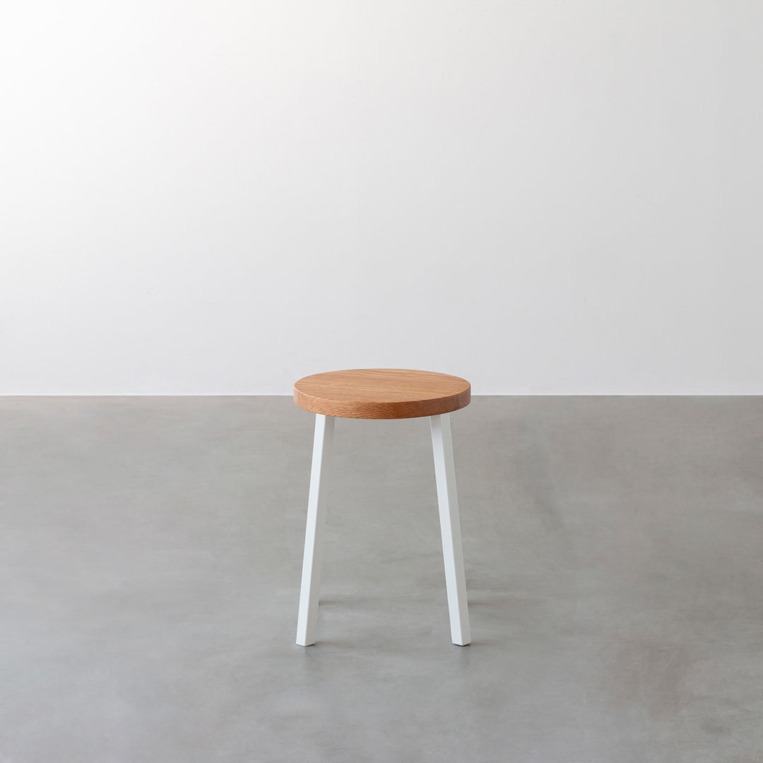 A MACHINE スツール THE STOOL / 無垢 レッドオーク × White Steel Standard – KANADEMONO