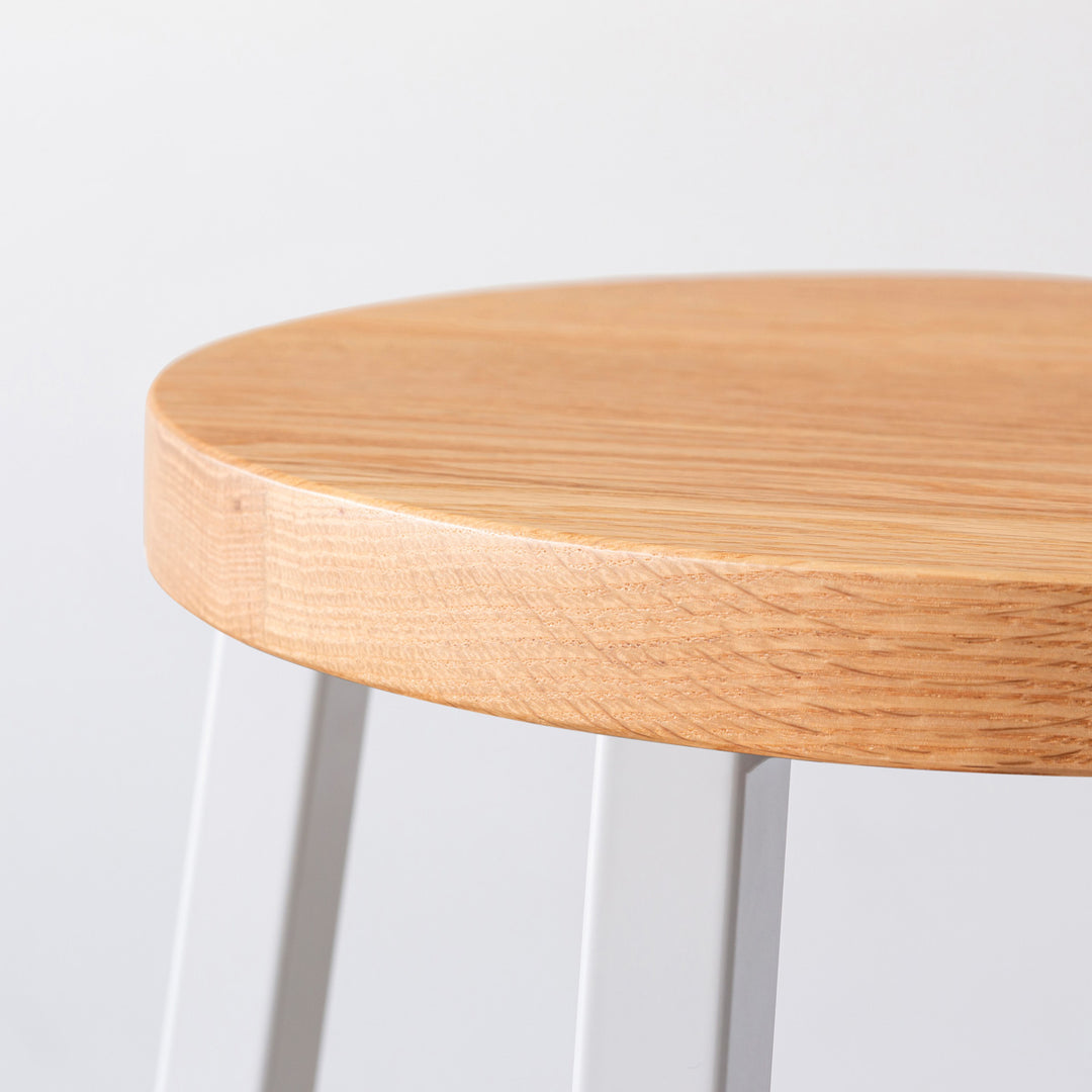 THE STOOL / 無垢 レッドオーク × White Steel Standard – KANADEMONO