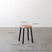 THE STOOL / パイン × Stainless　Standard