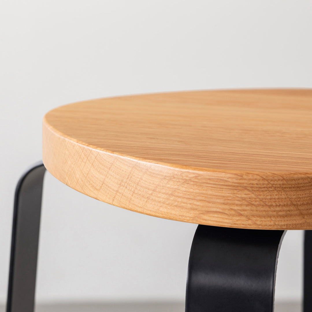 THE STOOL / 無垢 ホワイトオーク × Black Steel Standard