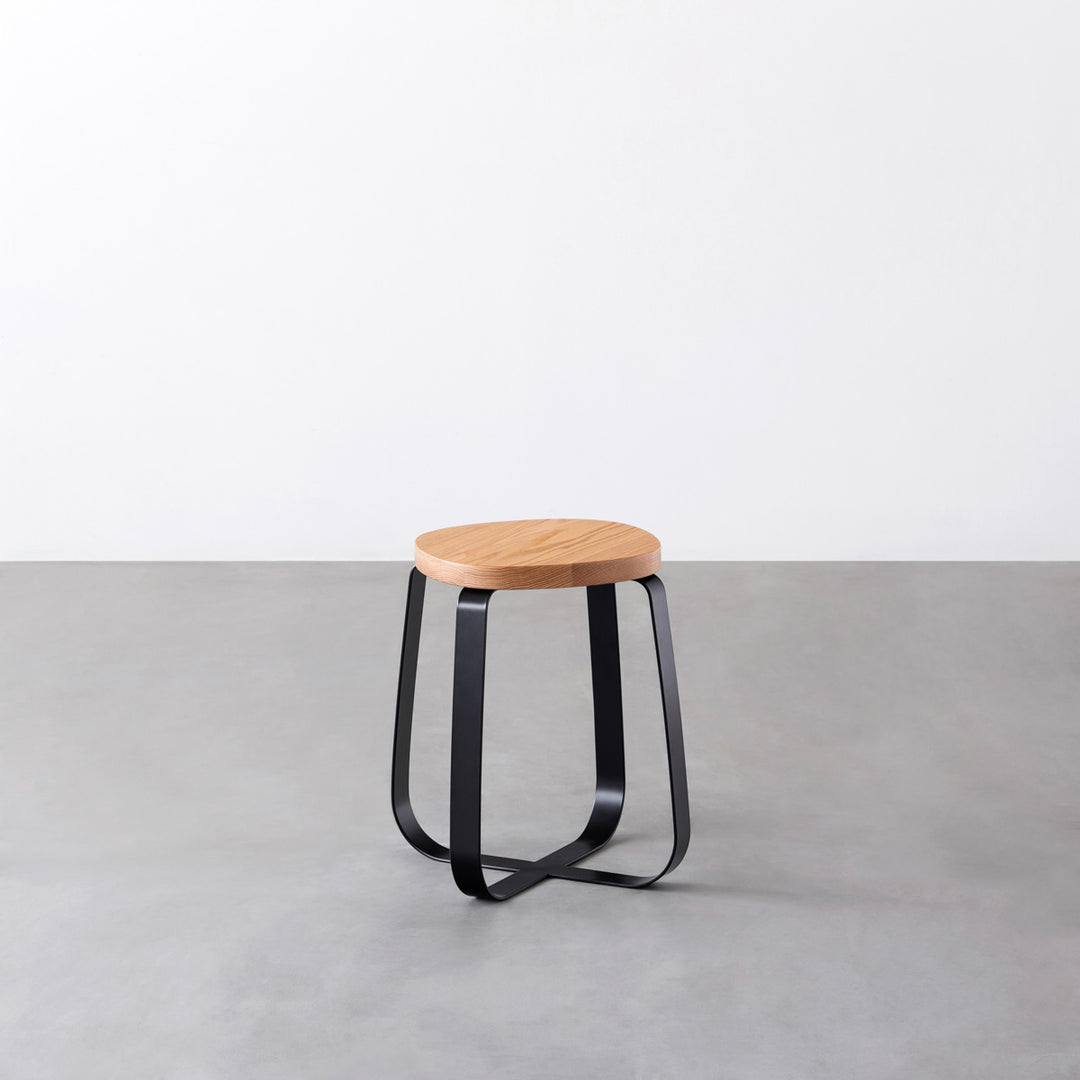 ザ・スツール THE STOOL / 無垢 レッドオーク × Black Steel Standard
