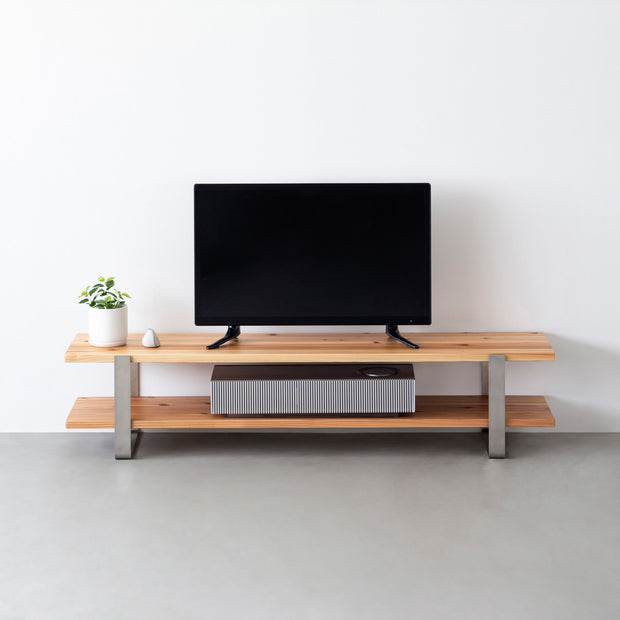 THE TV BOARD / LOW TABLE　無垢 杉 × Stainless