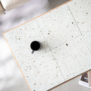 THE LOW TABLE / 大谷石 × ラバーウッド × Stainless