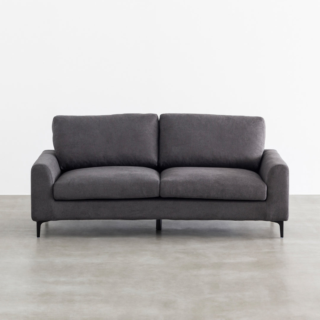 Stylish - Modern Fabric Sofa 2 seater Charcoal gray – KANADEMONO