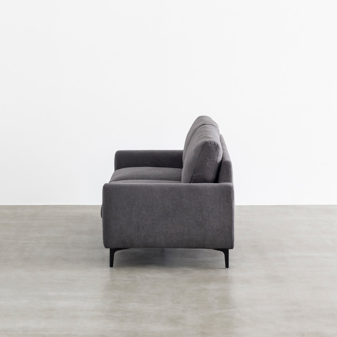 Stylish - Modern Fabric Sofa 2 seater Charcoal gray – KANADEMONO