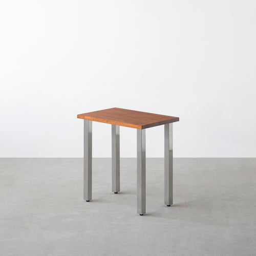 THE TABLE / コンパクトデスク ラバーウッド ブラウン × Stainless