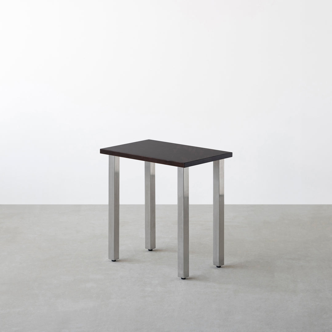 THE TABLE / コンパクトデスク ラバーウッド ブラックブラウン