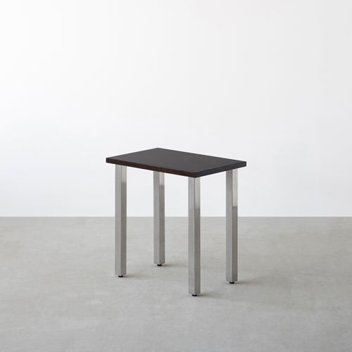 THE TABLE / コンパクトデスク ラバーウッド ブラックブラウン